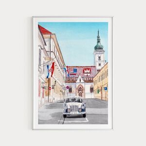 Zagreb Croatia Travel Art Print